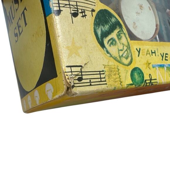 Vintage Swingers Music Set Beatles Style Band Figures Hong Kong w/ Box 1960s - Picture 13 of 16